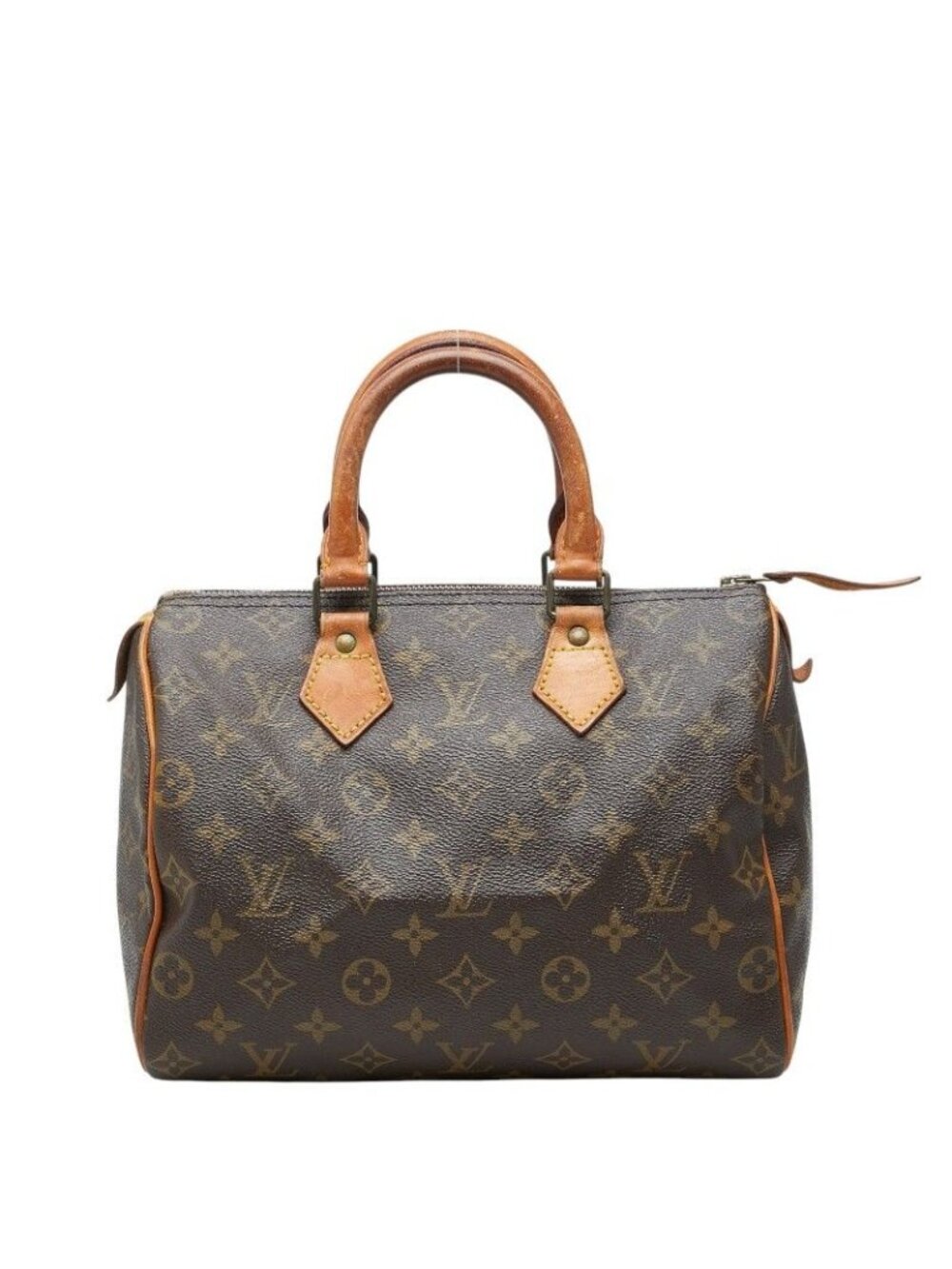 Louis Vuitton Monogram Speedy 25 Mini Boston Bag Brown Leather